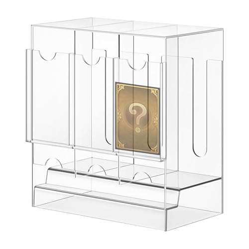 Kartenspender zum Sammeln, Aufbewahrungsbox für Sportkartenblister mit 3 Schlitzen | Aufbewahrungsbox und Präsentation aus Acryl für Sammlung, Organisation auf Schreibtischregal oder Kartenspender zum Sammeln, Aufbewahrungsbox für Sportkartenblister mit 3 Schlitzen | Aufbewahrungsbox und Präsentation aus Acryl für Sammlung, Organisation auf Schreibtischregal oder von Generic