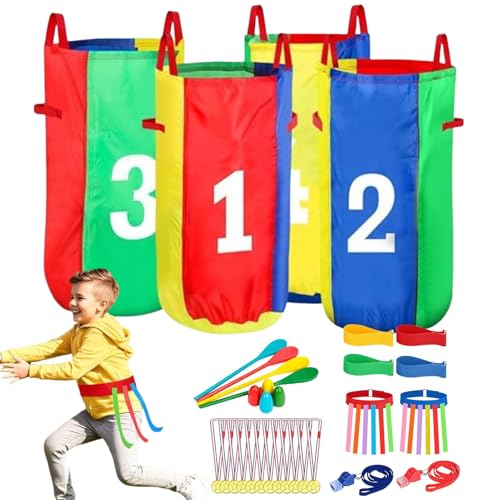 Kartoffelsack-Rennen - Spiele im Freien | Kartoffel-Renntaschen | 3-Bein-Renn-Partyzubehör für die Party für das Geburtstagsfest für Erwachsene für Kinder Veranstaltungen für die Kartoffelsack-Rennen - Spiele im Freien | Kartoffel-Renntaschen | 3-Bein-Renn-Partyzubehör für die Party für das Geburtstagsfest für Erwachsene für Kinder Veranstaltungen für die von Generic