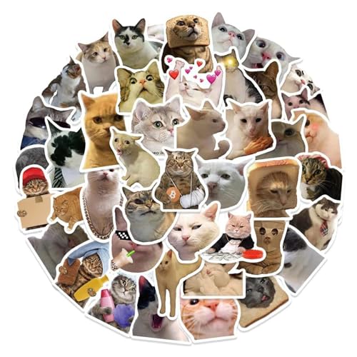 Generic Katzen-Aufkleber-Set, Cartoon-Katzenaufkleber, Wasserfeste Aufkleber für Katzenliebhaber, Gepäck, Skateboard, etc. Generic Katzen-Aufkleber-Set, Cartoon-Katzenaufkleber, Wasserfeste Aufkleber für Katzenliebhaber, Gepäck, Skateboard, etc. von Generic