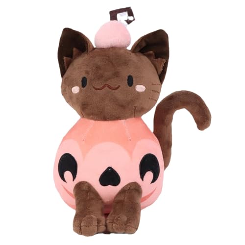 Katzen Halloween | Linda Cat Stoffed Puppe | Weichkürbiskatze, Halloween - -Stofftier für und Mädchen mit Katze in Katze von Generic