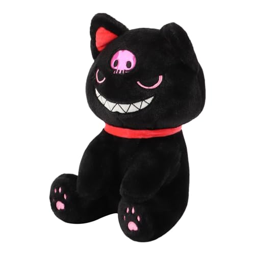 Katzengefüllte Tier, Katzenplüschspielzeug - Piratenkatze Huggable Toy - Weiche gotische Puppe, schlafender Begleiter, tierische Desktop -Ornament für Schlafzimmer, Wohnzimmer, Bett, Auto Katzengefüllte Tier, Katzenplüschspielzeug - Piratenkatze Huggable Toy - Weiche gotische Puppe, schlafender Begleiter, tierische Desktop -Ornament für Schlafzimmer, Wohnzimmer, Bett, Auto von Generic