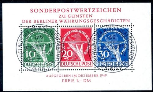 Kayser Berlin 1949 BLOCK1 gestempelt ESST Luxus + ORIGINALGUMMI Attest BPP(H6641 von Generic