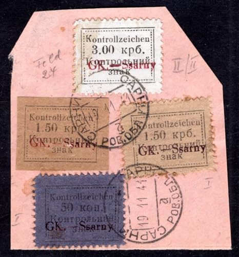 Kayser Besetzung II WK Ukraine SARNY 1941 4-6 gestempelt 6AII PFII ++ geprüft BPPH1226 von Generic