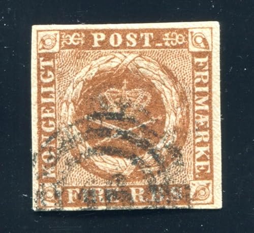 Kayser DÄNEMARK 1851 1IIc KASTANIENBRAUN BREITRANDIG TADELLOS AFA 1IIIf (S5270 von Generic