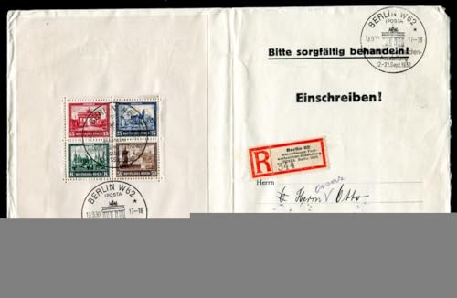 Kayser DR 1930 BLOCK1 auf schönem R-Brief 2200? (S7017b von Generic