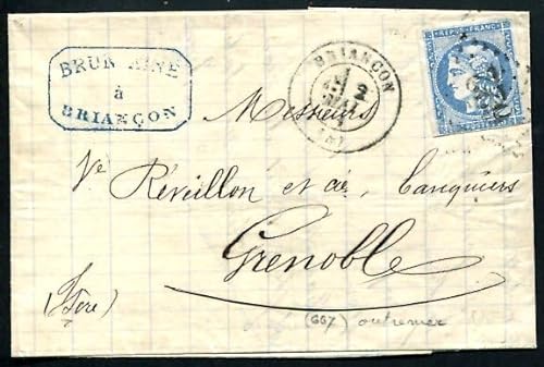 Kayser Frankreich 1871 41III Ultramarin SLETNEHIET auf Brief Maury 45IIIf 6500?(Z7142 von Generic