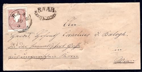 Kayser ÖSTERREICH 1858 14II per 2 R-Brief guter Stempel RAAB RECOMANDIRT +320P(E8742 von Generic