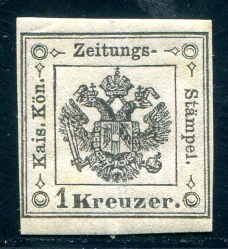 Kayser ÖSTERREICH L+V ZEITUNGSMARKEN 1859 1 * Luxus Attest SORANI (H6635 von Generic