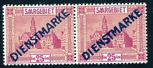 Kayser SAAR Dienst 1923 14I,II ** POSTFRISCH LUXUSPAAR(K9986 von Generic