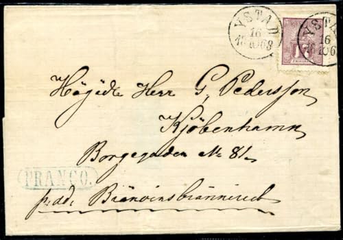 Kayser SCHWEDEN 1868 15 schöner Brief von YSTAD nach KOPENHAGEN(Z1029 von Generic