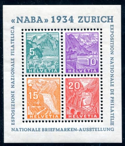 Kayser Schweiz 1934 BLOCK1 ** POSTFRISCH TADELLOS NABA (H0704 von Generic