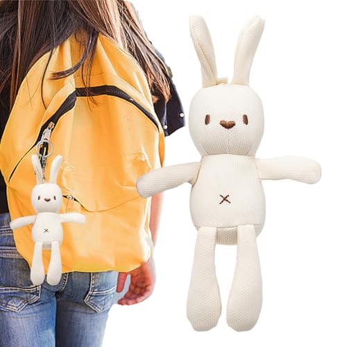 Keechain Plüsch-Hase - Hasentaschen-Charme, weicher flauschiger Hasen-Anhänger | Mini gefüllte Tier-Schlüsselanhänger, Taschenanhänger, Ostergeschenk für von Generic