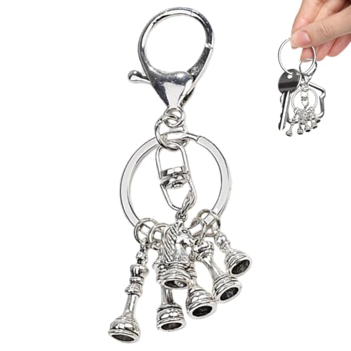 Keess Knight Chess Dase Ring, Electroplating Premium, Schachfigur, Sammler-Zubehör | Hochwertiger Karierter Anhänger mit glatter Oberfläche, elegantes Schlüsselanhänger Geschenk Keess Knight Chess Dase Ring, Electroplating Premium, Schachfigur, Sammler-Zubehör | Hochwertiger Karierter Anhänger mit glatter Oberfläche, elegantes Schlüsselanhänger Geschenk von Generic