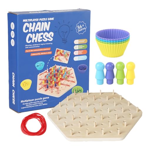 Kettendreieck Schachspiel - Holz Dreieck Strategie Gehirn Sports Puzzle Match, Logisches Spaßspiel | Multi-Player Kettendreiecke Herausforderung, Pädagogisches Brettspiel Unterhaltung Für Zuhause Ki Kettendreieck Schachspiel - Holz Dreieck Strategie Gehirn Sports Puzzle Match, Logisches Spaßspiel | Multi-Player Kettendreiecke Herausforderung, Pädagogisches Brettspiel Unterhaltung Für Zuhause Ki von Generic