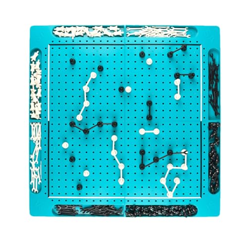 Kettenschachspiel, Schwarz-Weiß-Schach - Schwarz-Weiß-Reiseschach,Tragbare Kettenverbindung Puzzle interaktive Partyzubehör für Freunde Meetings von Generic