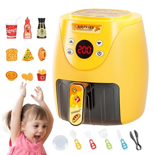 Kids Air Fryer Set - Play, Little Chef Toy | Farbwechselküchengeräte Spielset, musikalischer Kochgrill mit Spielen für Kleinkinder Kinder Bildungsrolle Innenspaß Kids Air Fryer Set - Play, Little Chef Toy | Farbwechselküchengeräte Spielset, musikalischer Kochgrill mit Spielen für Kleinkinder Kinder Bildungsrolle Innenspaß von Generic