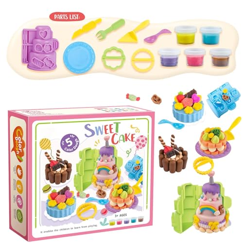Kids Clay Activity Set - Teig Spielen, Craft Putty | Flexible Texturverbindung, Modellierung Von Tonpaket, Hellfarbene Bildungswerkzeuge Für Mädchen Handwerk, Kunstspielzeugkollektion Für Kinde Kids Clay Activity Set - Teig Spielen, Craft Putty | Flexible Texturverbindung, Modellierung Von Tonpaket, Hellfarbene Bildungswerkzeuge Für Mädchen Handwerk, Kunstspielzeugkollektion Für Kinde von Generic