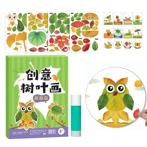 Kids Fall Craft Kit - Papier Handgefertigtes Herbst -Blatt -Projekt Set, Nature Crafting Kit Für Kinder Spaß | DIY -Aktivitätsbedarf Für Kinder Mädchen, Kreatives Handwerkspaket Für Schulfeie Kids Fall Craft Kit - Papier Handgefertigtes Herbst -Blatt -Projekt Set, Nature Crafting Kit Für Kinder Spaß | DIY -Aktivitätsbedarf Für Kinder Mädchen, Kreatives Handwerkspaket Für Schulfeie von Generic