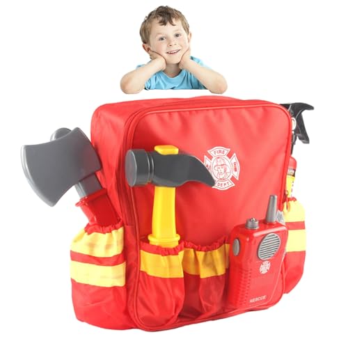 Kids Firefighter Cosplay Toy - Feuerwehrmann Spielset mit , Realistisches Spielzeughammerzubehör | Pädagogisches Rollenspiel Prop für Kind, vorgeben Kostüm Geschenk für Urlaub, Geburtstag, Weihnachts Kids Firefighter Cosplay Toy - Feuerwehrmann Spielset mit , Realistisches Spielzeughammerzubehör | Pädagogisches Rollenspiel Prop für Kind, vorgeben Kostüm Geschenk für Urlaub, Geburtstag, Weihnachts von Generic