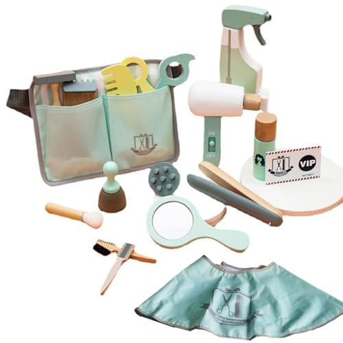 Kids Friseurs Set, Treat Play Barber Toys - Kinderhaarstyling -Set, Haartrockner und Styling -Werkzeuge, Friseursalonspielzeug für kreatives Rollenspiel, Great Gift Kids Friseurs Set, Treat Play Barber Toys - Kinderhaarstyling -Set, Haartrockner und Styling -Werkzeuge, Friseursalonspielzeug für kreatives Rollenspiel, Great Gift von Generic