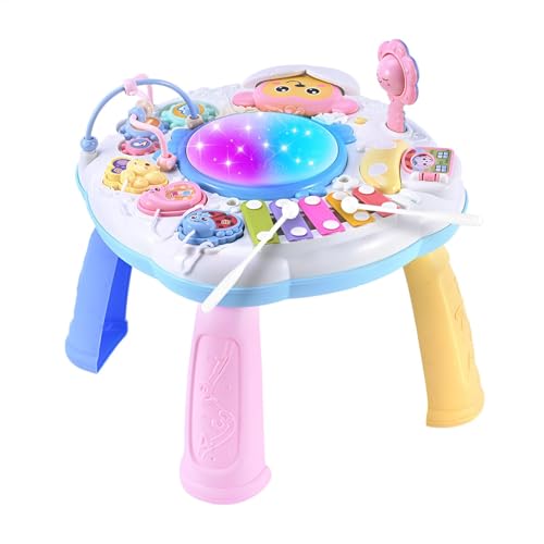 Kids Learning Center Wiederverwendbare Lerntabelle, interaktives Musiklernzentrum | Lerntafel mit Licht, Geräuschen, Lehrspielzeug von Generic