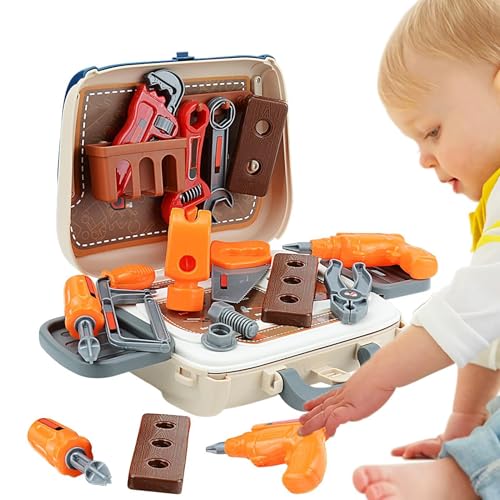 Kids Tool Set - Vorschulwerkzeugkit, Building -Werkzeuge für Kinder | Kinder tun Toolbox, Kinder-Bildungs-Toolset mit Aufbewahrungsbox, Spielzeug-Power Drill, Mädchen Lernen Spielzeug Kids Tool Set - Vorschulwerkzeugkit, Building -Werkzeuge für Kinder | Kinder tun Toolbox, Kinder-Bildungs-Toolset mit Aufbewahrungsbox, Spielzeug-Power Drill, Mädchen Lernen Spielzeug von Generic