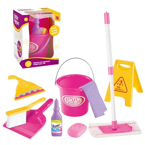 Kids Toy Cleaning Kit | Stellen Sie Sich vor, Spielzeug Spielen | Style -Reinigungsset mit Mop -Besen Dustpan und mehr für und Mädchen im Alter von 3 und pädagogisch vor so Kids Toy Cleaning Kit | Stellen Sie Sich vor, Spielzeug Spielen | Style -Reinigungsset mit Mop -Besen Dustpan und mehr für und Mädchen im Alter von 3 und pädagogisch vor so von Generic
