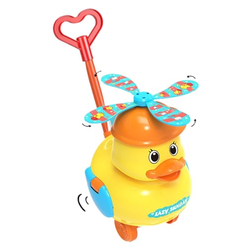 Kids Walker - Push Walker, Baby Walking Toy | Little Yellow Enten -Push -Spielzeug, Quacksalon -Sound Learning Walker, watschelnde Action Baby Push Toy, interaktive Wanderhilfe, lustiges und Bew von Generic