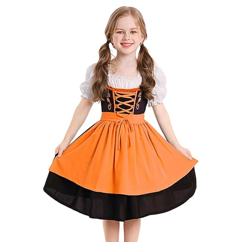 Kinder-Bierfest-Kostüme, Bierfestkleid, Halloween, Kinderkleid, Dirndl-Kostüm, Kinder-Bierfest-Kostüm für Oktoberfest, Karneval von Generic