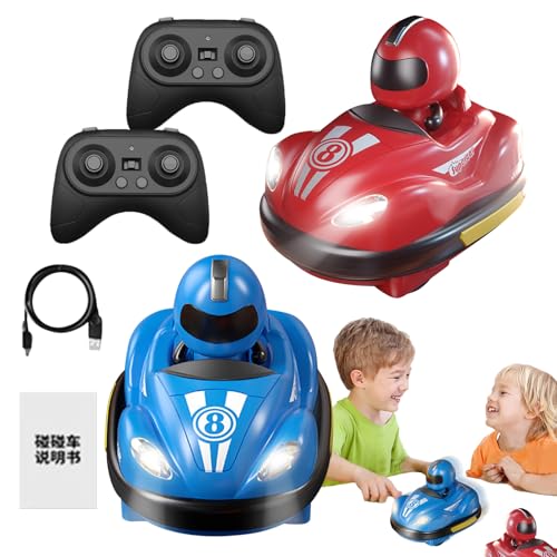 Kinder Botsauto mit Fernbedienung Kinder Botsauto Set Mit Fernbedienung | Auswurf-Kolzauto Spielzeugset | Design RC Rennfahrzeuge Spielset Geburtstag, Kindertag, K von Generic