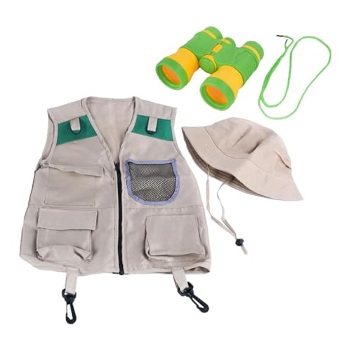 Kinder Explorer Kostüme Kinderkostüme Laderaum Und Hut Fernglas Geben vor, Den Erkundungshof Im Freien zu Reproduzieren, Maschenbeutelweste Kinder Explorer Kostüme Kinderkostüme Laderaum Und Hut Fernglas Geben vor, Den Erkundungshof Im Freien zu Reproduzieren, Maschenbeutelweste von Generic