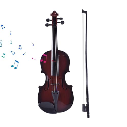 Kinder Geigenspielzeug - Simulierte Geige Simuliertes Kind Akustisches Geigenspielzeug Verstellbare Saite Musikalischer Anfänger Instrumentenpraxis Entwickeln, helle Farbe von Generic