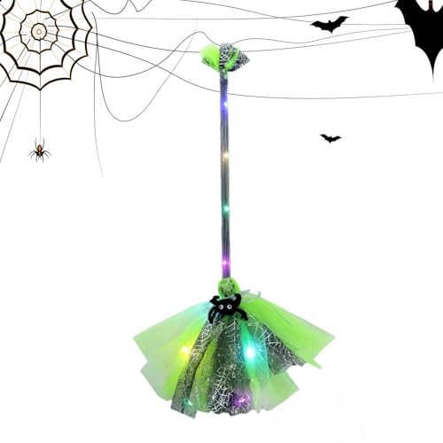 Kinder Halloween Hexe Brom - Cosplay Zubehör Kinder, Zauberer Brom Prop | Fancy Dress- und Kostümpartys Besen, langlebig und leichtes Design kleine Hexen und Zauberer bunte Besen von Generic