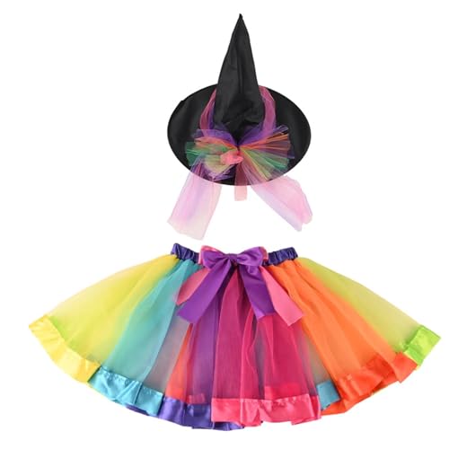 Kinder-Hexenkostüm, schönes Kinder-Hexenkleid, Halloween-Rock, stilvolles Halloween-Kleid für Kinder, Mädchen von Generic