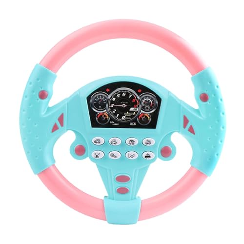 Kinder-Lenkrad-Spielzeug, Copilot Lenkrad Mit 360° Rotation, Lenkrad Kinder Spielzeug, Spielzeug Lenkrad Für Kinder, Interaktives Lenkrad Lernspielzeug Mit Lichtern Geräuschen von Generic