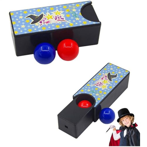 Kinder Magic Box Austauschbar | 2pcs interaktive Magician Requisiten Box | Abs werden rot bis blau Ball Magic Trick Show Requisiten | Closeup Magic Gimmick für Kinder, Erwachsene (1,57 x 3,74 x 1,18 Kinder Magic Box Austauschbar | 2pcs interaktive Magician Requisiten Box | Abs werden rot bis blau Ball Magic Trick Show Requisiten | Closeup Magic Gimmick für Kinder, Erwachsene (1,57 x 3,74 x 1,18 von Generic