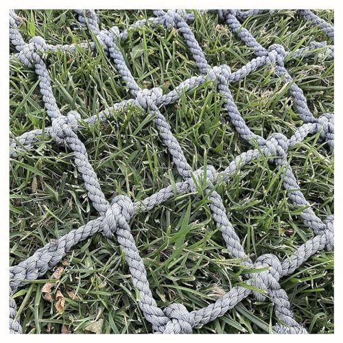 Kinder Outdoor-Kletternetze,handgewebte Netze,Retro dekorative Deckennetze,Balkon Fallen Schutznetze, Seildicke 8 mm,(12mm-10cm,3X4m/9.8X13.12ft) von Generic