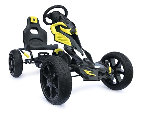 Kinder Pedal Go Kart - 5-12 Jahre, Mit Pedal, Shaum Reifen Eva Wheels von Generic