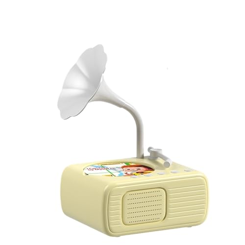 Kinder-Phonograph mit 96 Karten, Grammophon for Kinder, Lern-Plattenspieler, pädagogisches interaktives Musikspielzeug(Beige) von Generic