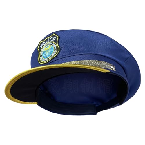 Kinder Polizeihüte - Polizisten, Hut Kinderpolizeikostüm | Halloween, Cosplay, Party, Bühnenperformance, einstellbares Design, Accessoires-Requisiten, Karneval-Gefälligkeiten, cooles Polizist Kostüm von Generic