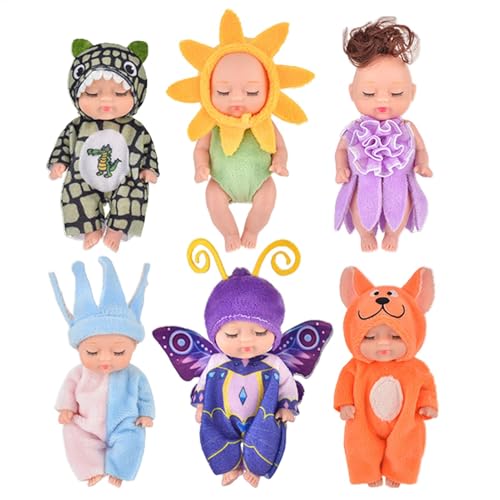 Kinder-Reborn-Puppen – schlafende Simulations-Reborn-Puppe, Wald-Themenpuppe mit beweglichen Gliedmaßen | Weiche Körperpuppe, echte Puppen für Kinder ab 3 Jahren von Generic
