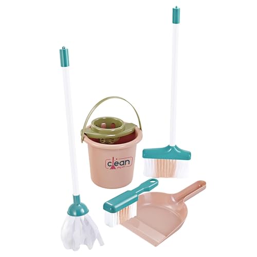 Kinder-Reinigungsset – Kinderbesen Und Besen-Set, Kinderbesen Und Mopp-Set | Reinigen Von Spielzeug Mit Besen, Besen, Kehrschaufel, Sprühflasche Und Anderem Zubehör Kinder-Reinigungsset – Kinderbesen Und Besen-Set, Kinderbesen Und Mopp-Set | Reinigen Von Spielzeug Mit Besen, Besen, Kehrschaufel, Sprühflasche Und Anderem Zubehör von Generic