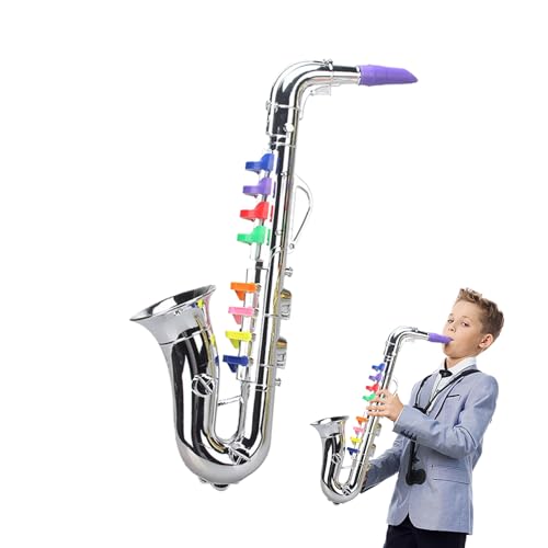 Kinder Saxophon, Spielzeugsaxophon - Kinder -Trompete | Bildungsleichte marschierende Posaune vorgeben, für Anfänger -Schüler Klassenzimmer zu Spielen von Generic