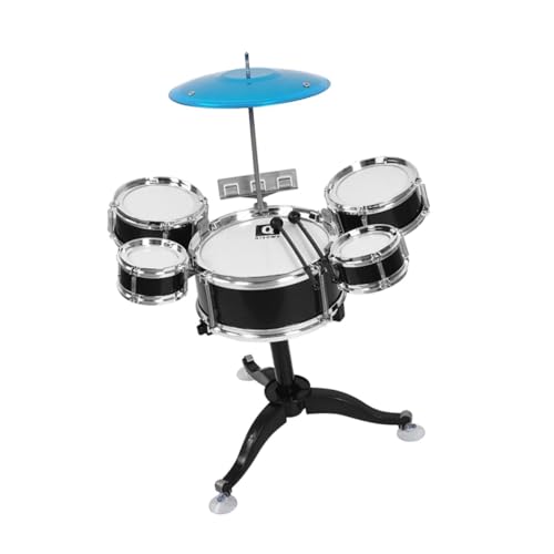 Kinder Schlagzeug Musikspielzeug Set Hand Auge Koordination Kompaktes Jazz Schlagzeug Musikinstrumente Spielzeug, Schwarz Kinder Schlagzeug Musikspielzeug Set Hand Auge Koordination Kompaktes Jazz Schlagzeug Musikinstrumente Spielzeug, Schwarz von Generic