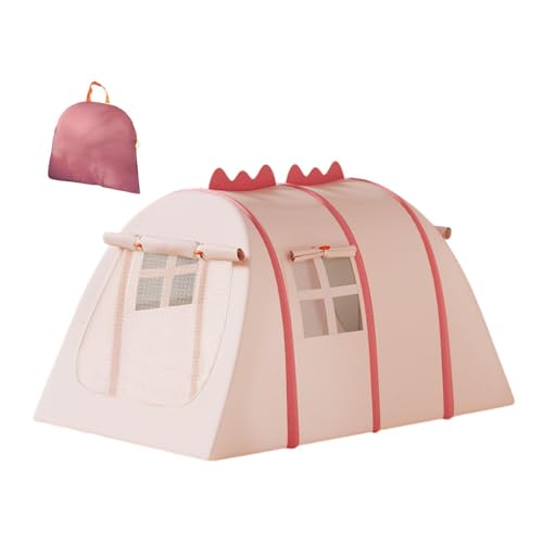 Kinder Spielen Zelt Im Freien Im Freien Im Freien Tragbar, Um Eine Party mit Tragetasche mit Fenster für Park Außerhalb des Picknicks zu Installieren, Pink Mesh 52x36x28in von Generic