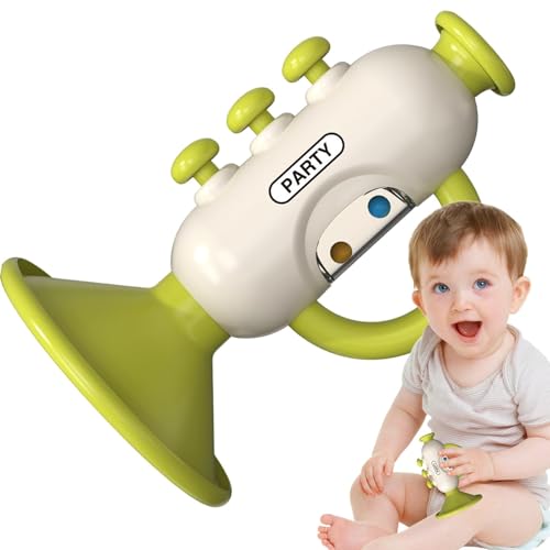Kinder Spielzeug -Trompete Saxophon Set - Musikinstrumente, Kinder Musikspielzeug | Erlernen von Bildungsunterhaltung Silber, Gold Finish Perfect Couray Young Musiker, für Trompetenmusikinstrument von Generic