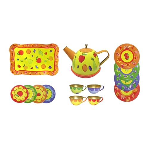 Kinder-Teeservice, Nachmittagstee, Spielset, Küchenspielzeug, Teekanne, Tassen-Set, Teeparty-Set für Kinder, Geburtstagsgeschenk, Alter 3 4 5 6, Gelb Kinder-Teeservice, Nachmittagstee, Spielset, Küchenspielzeug, Teekanne, Tassen-Set, Teeparty-Set für Kinder, Geburtstagsgeschenk, Alter 3 4 5 6, Gelb von Generic