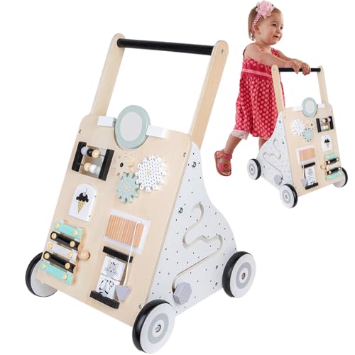 Kinder Trotter für Mädchen, Kindertroter | Interaktiver Walker für Kinder, Kinderwagen, multifunktionales Lernspielzeug für Kinder mit audiovisuellen Lichtern, Stimoupour Stimulus Vision von Generic