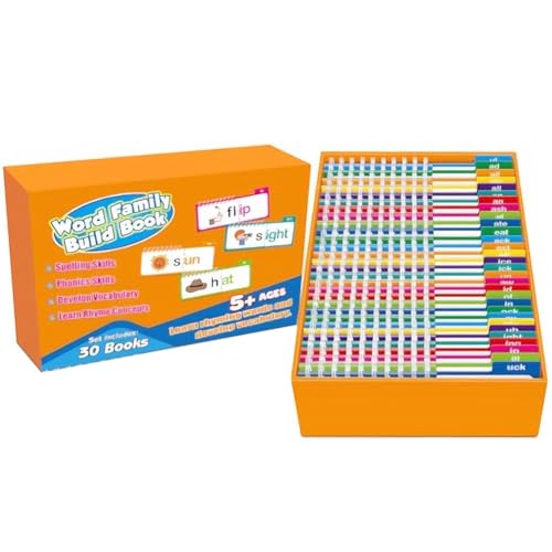 Kindergarten Sichtwort Lernkarten for Kinder Lesen Lernen Phonics Flip Aktivitätsbuch Vorschule Pädagogische Lernspiele von Generic