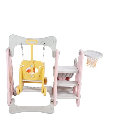 Kinderklettererspiel-Set, Indoor-Slide-Swing- Spielen Kletterer Kleinkind Kletterer und Fluktuation mit Stufen und Handläufen 4-in-1 für (Stil DREI) von Generic